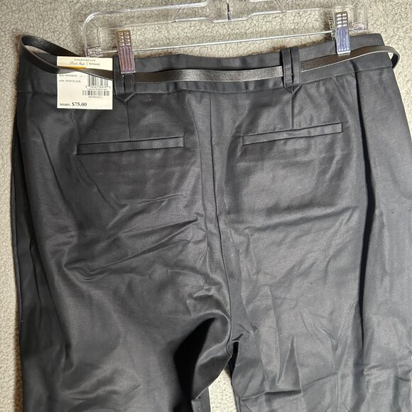 Charter Club Pants Womens 16W Black Curvy Fit Tummy Slimming Slim Leg Ankle - Picture 4 of 8